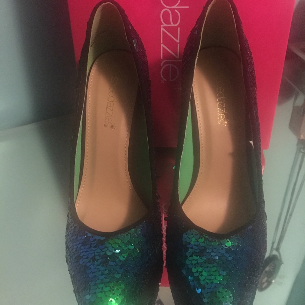 Sequin Heels
